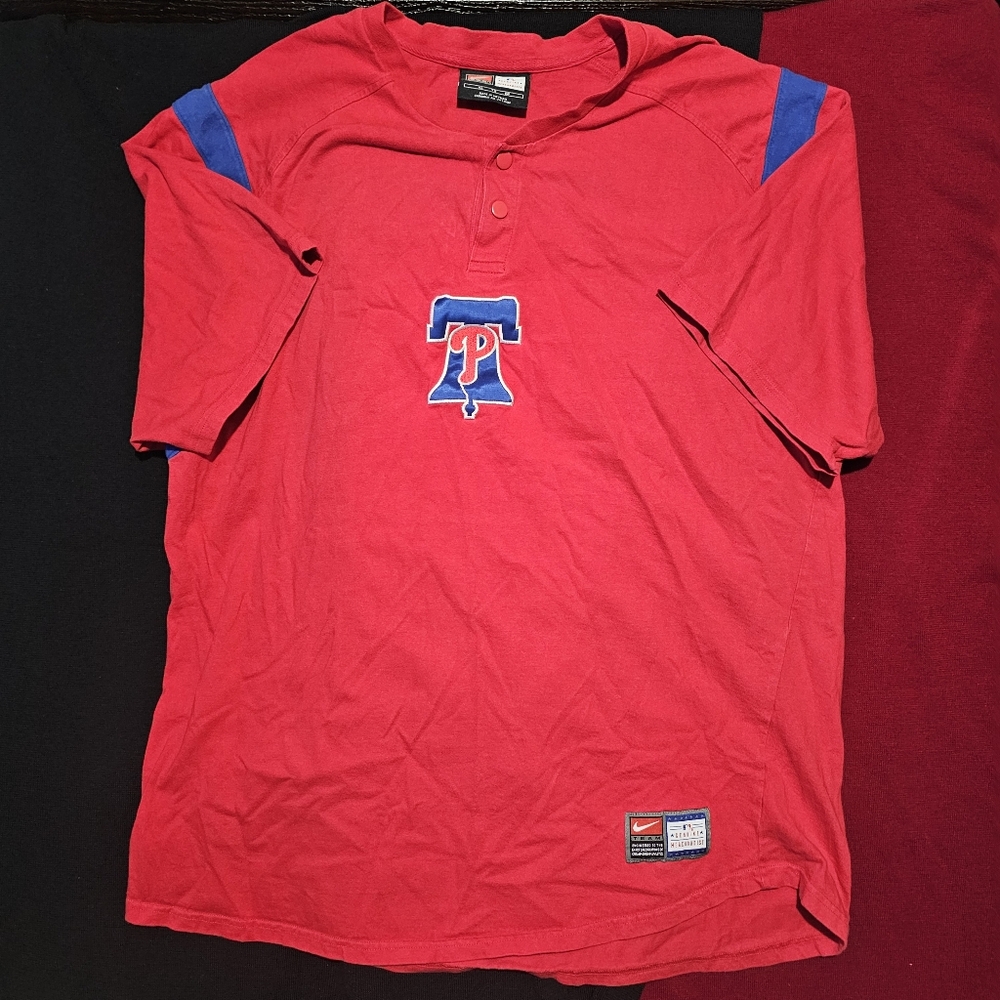 Vintage Y2K Nike Philadelphia Phillies Ringer T-Shirt MLB  XLarge